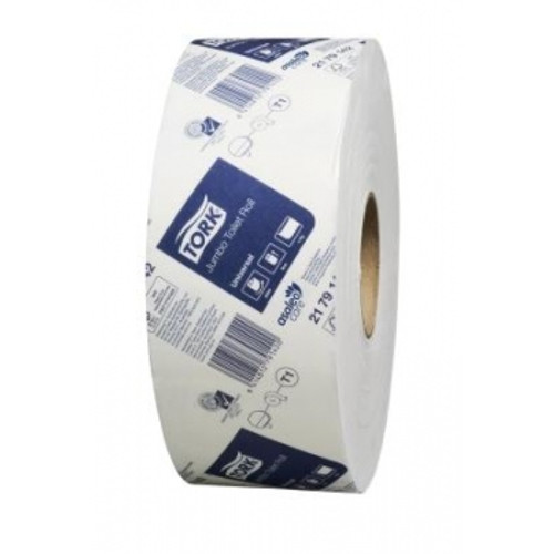 TORK JUMBO TOILET ROLLS Universal 1 Ply 9cm x 650m, Carton of 6