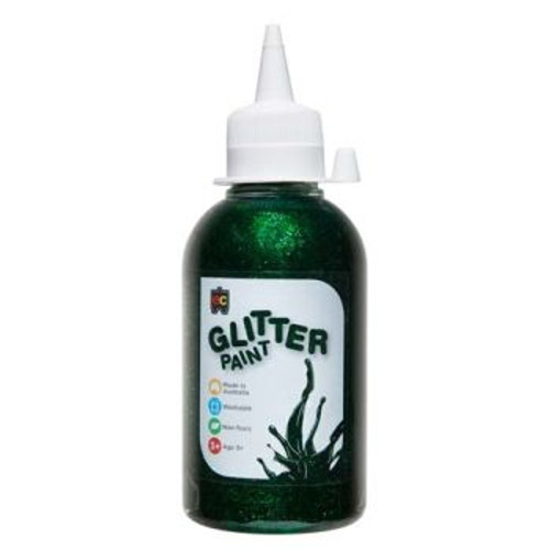 GLITTER PAINT 250ML GREEN