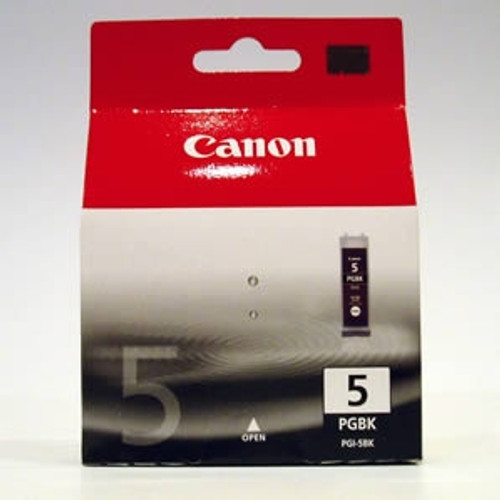 CANON PGI-5 ORIGINAL BLACK INK CARTRIDGE Suits IP3300 / 3500 / 4200 / 4500 / 5200 / 5200R / IX4000 / 5000/ MP500 / 510 / 520 / 530 / 610 / 800 / 800R / 830 / 970 / MX700