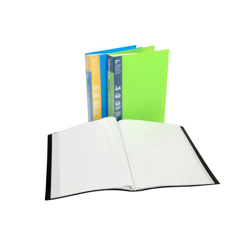 COLOURHIDE DESIGNER BOOK Non Refill A4 Black 60 Pocket