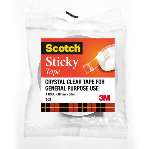 SCOTCH 502 EVERYDAY STICKY TAPE 18mmx66m