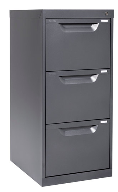 STATEWIDE FILING CABINET 3 DRAWER H1019xw467xd610mm Black
