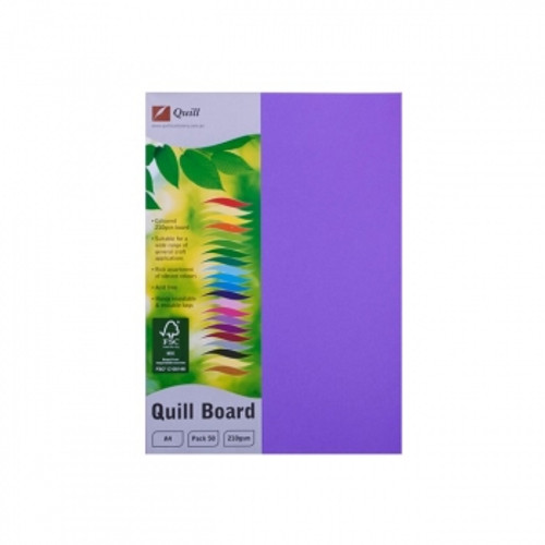 QUILL XL MULTIBOARD A4 210gsm Lilac Pk50