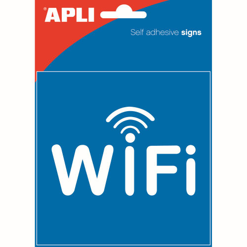 APLI SELF ADHESIVE SIGN Wifi Zone *** While Stocks Last ***