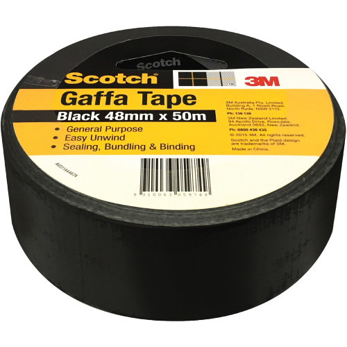 SCOTCH UTILITY GAFFA TAPE 933-B-L 48mmx50m Black