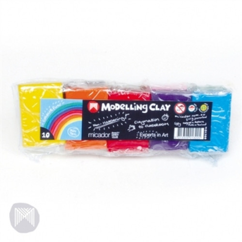 MICADOR COLOURFUN SUPER MODELLING CLAY Assorted Colours 10 x 50g