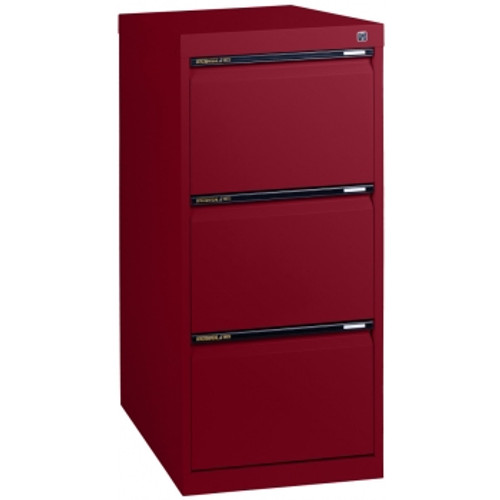 STATEWIDE FILING CABINET 3 DRAWER H1019xw467xd610mm Burgundy