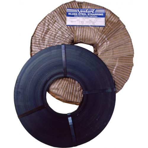 BLUE PAINTED TEMPERED STEEL STRAPPING 15.9mm x 281m x 0.5mm - 1 Roll