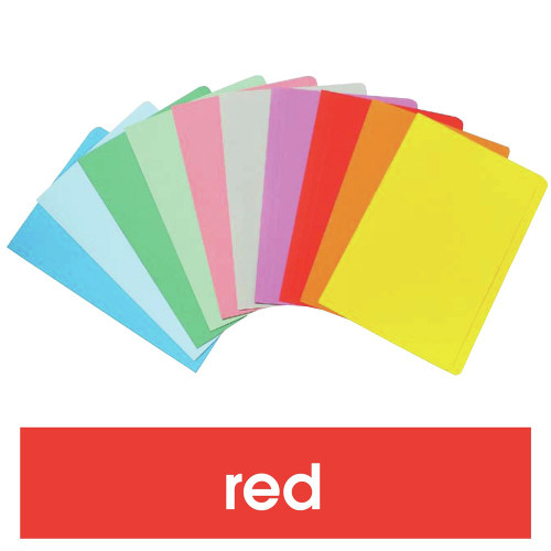 MARBIG COLOURED MANILLA FOLDER FOOLSCAP Red 1108103 (Box of 100)