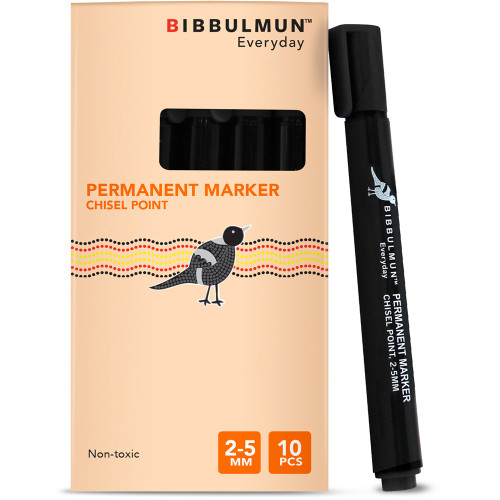 BIBBULMUN PERMANENT MARKER Chisel Black