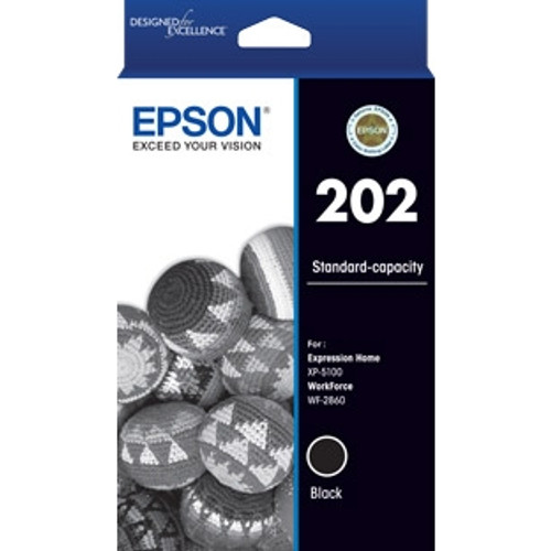 EPSON 202 BLACK INK CARTRIDGE (C13T02N192) Suits EPSON XP 5100 / WF 2860