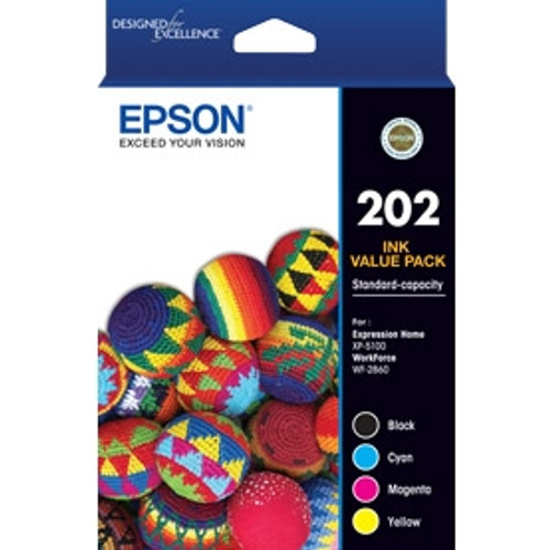 EPSON 202 4 INK VALUE PACK (C13T02N692) Suits EPSON XP 5100 / WF 2860