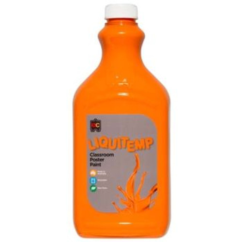 EDUCATIONAL COLOURS LIQUITEMP PAINT 2L ORANGE