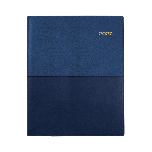 COLLINS VANESSA SERIES DIARIES #325 A4 Short ( Quarto ) Week To Opening 1Hr Appoint. 8am-6pm Vertical Black (Pre-Order Now for 2027) ** ETA 30/9/2026 **