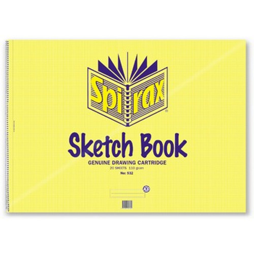 SPIRAX 532 SKETCH BOOK A2 422x594mm 20 LEAF/40 PAGE