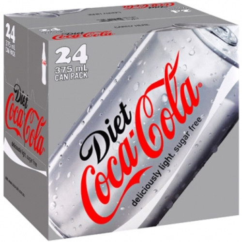 DIET COKE 375ml cans 24pk