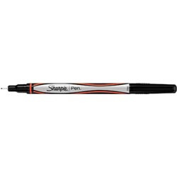 ** DISCONTINUED ** SHARPIE FINELINER PEN Fine 0.4mm Red, Bx12