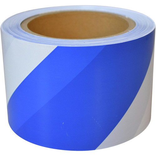 Maxisafe Barricade Tape Blue & White 75mm x 100m Each