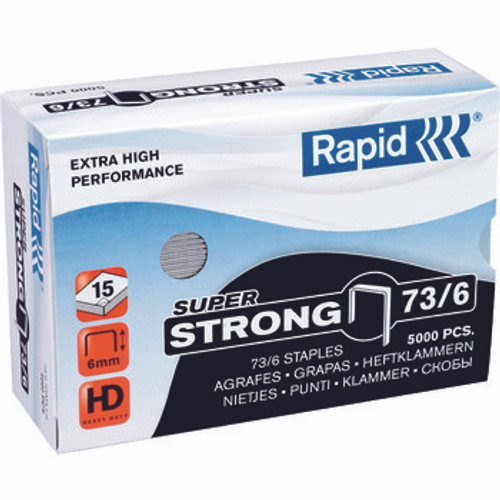 RAPID 73/6MM STAPLES BOX 5000 *** While Stocks Last ***