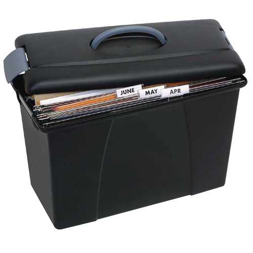 CRYSTALFILE CARRY CASE Black INCLUDING LID