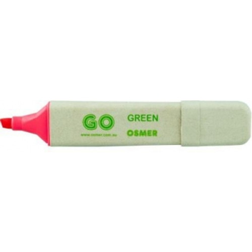 OSMER RECYCLED HIGHLIGHTER Chisel Tip, Red
