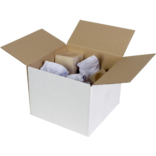 CUMBERLAND SHIPPING BOX Regular White 290x285x250mm Pack of 25 7102A