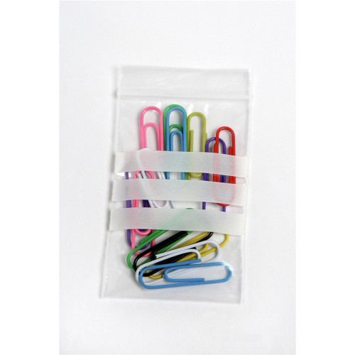 CUMBERLAND PRESS SEAL BAG RESEALABLE Write On 50x75mm Pk100