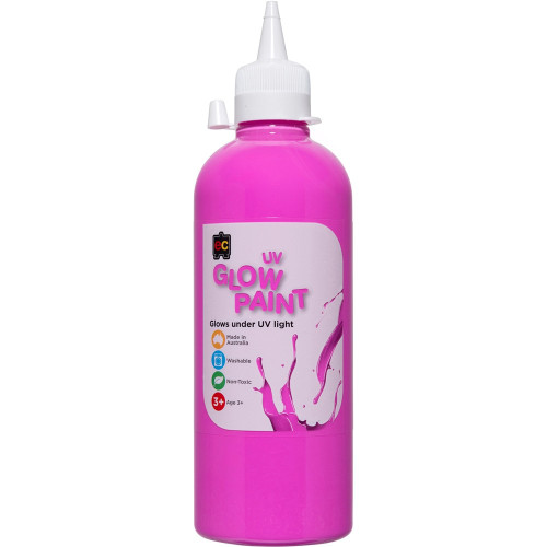 UV GLOW PAINT 500ML MAGENTA