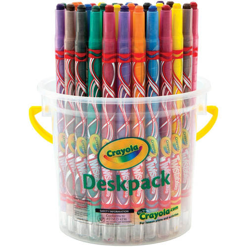 CRAYOLA CRAYONS TWISTABLES 32 Asst Deskpack 8 Colors