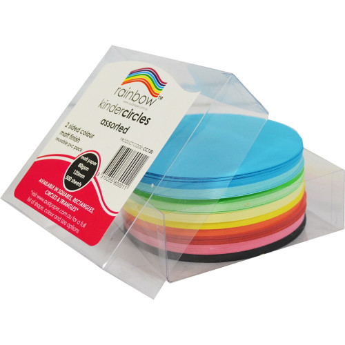 KINDER SHAPES Matte Circles 120mm 80gsm (Pack of 500)