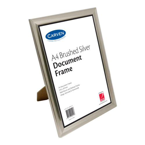 CARVEN DOCUMENT FRAME A4 Brushed Silver