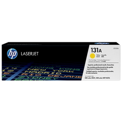 HP 131A ORIGINAL YELLOW LASERJET TONER CARTRIDGE 1.8K (CF212A) Suits LaserJet Pro 200 M251 / M276