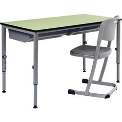 T-LEG TUB DESK 600x600 Adjustable Height  *** Custom Made - ETA 6-8 weeks from time of order ***