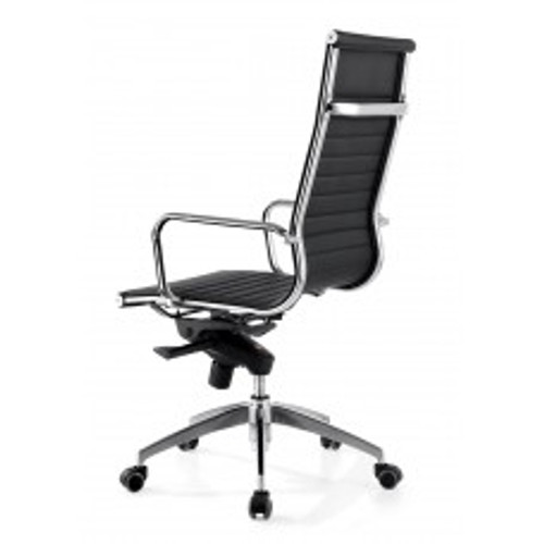 FOI MERCURY OFFICE CHAIR High Back Synthetic Leather Black