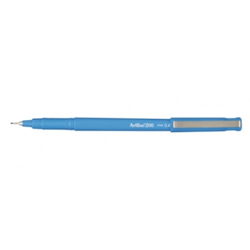 ARTLINE 200 FINELINER PENS Bright Blue Bx12