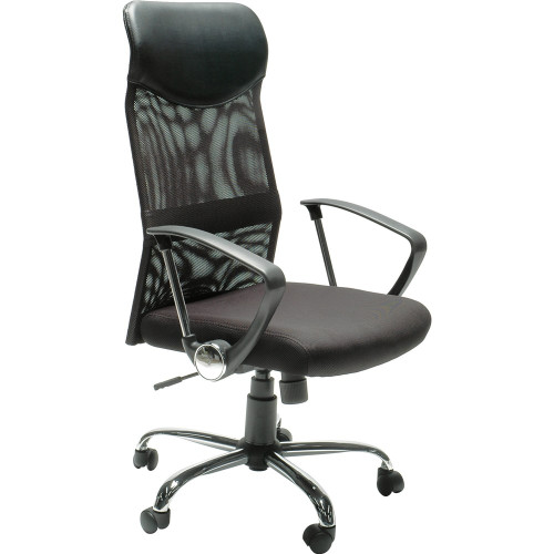 STAT MESH BACK EXECUTIVE CHAIR High Back With Arms Black