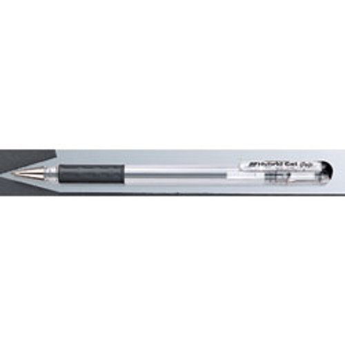 Pentel K116 Hybrid Grip Gel Pen 0.6mm Fine Nib Red, Box of 12