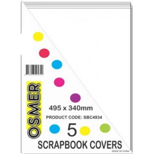 SCRAPBOOK COVER Clear Pk5
