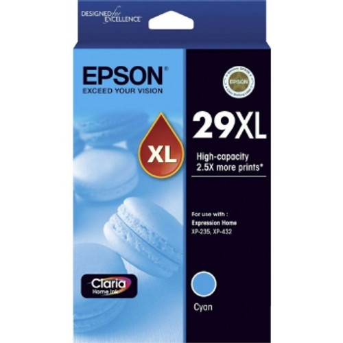 EPSON 29XL CYAN INK CARTRIDGE (C13T299292) SUITS EPSON XP-235 XP-332 XP-335 XP-432 XP-435 - HY