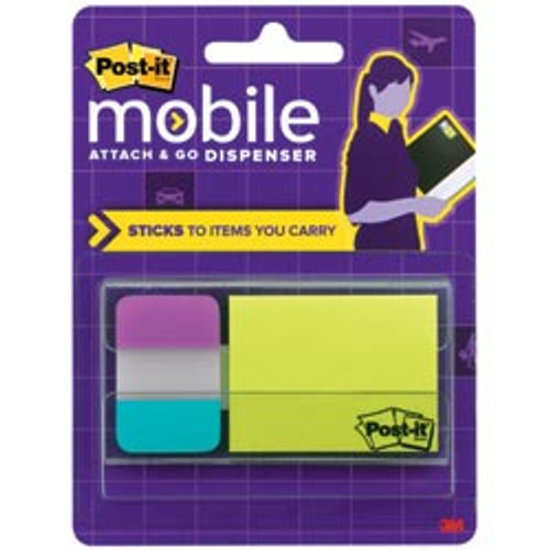 POST-IT MOBILE ATTACH AND GO PM-COMBO1 Note & Tab Dispenser
