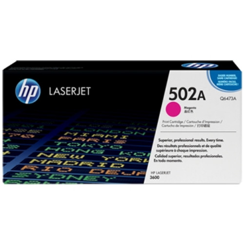 HP 502A MAGENTA ORIGINAL LASERJET TONER CARTRIDGE (Q6473A) Suits LaserJet 3600