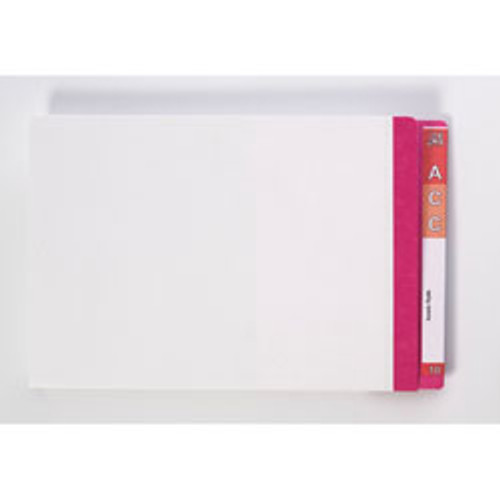 AVERY LATERAL FILES Foolscap White Pink Mylar Tab, Bx100