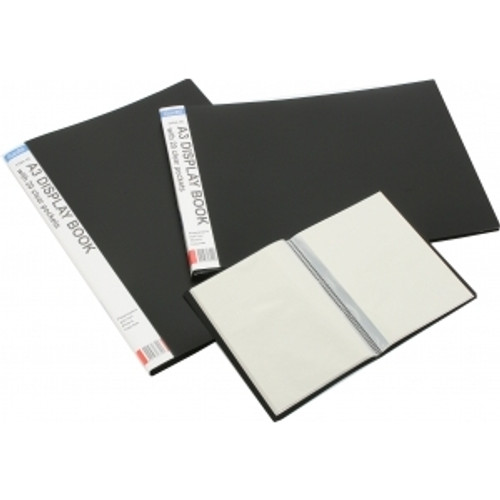 BANTEX DISPLAY BOOK A5 PP 20 Pocket Black 400151362