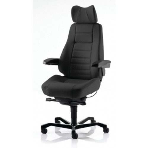 CONTROLLER CHAIR BLACK HAVANA CLOTH