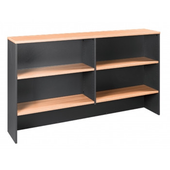 OVERHEAD HUTCH 1500(W) X 325(D) X 1080(H) Beech/Charcoal