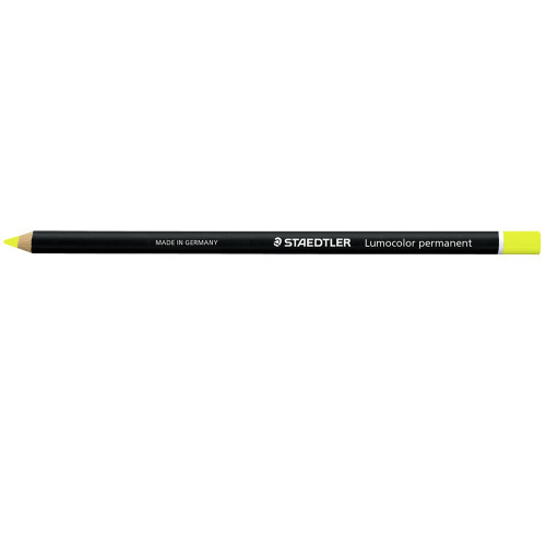 STAEDTLER GLASOCHROM PENCIL Lumocolour Permanent Yellow, Each