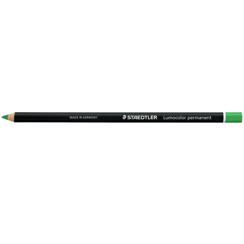 STAEDTLER GLASOCHROM PENCIL Lumocolour Permanent Green, Each