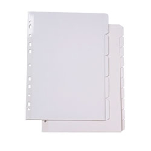 BANTEX MANILLA DIVIDER A4 10 Cut Divider White