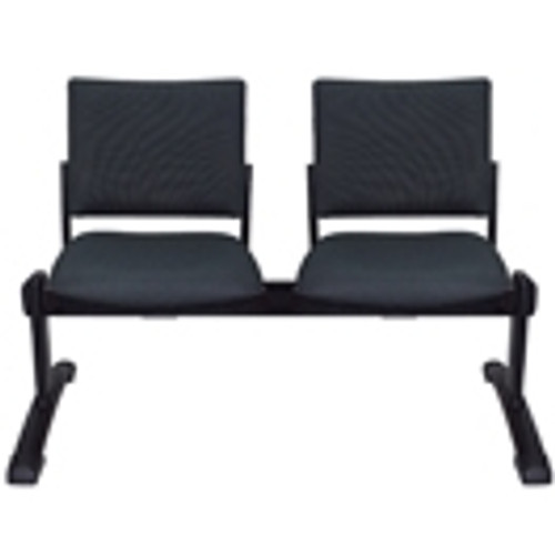 MADISON SQUARE BEAM CHAIR 2 Seater Beam with Black Legs, 1250mm Length