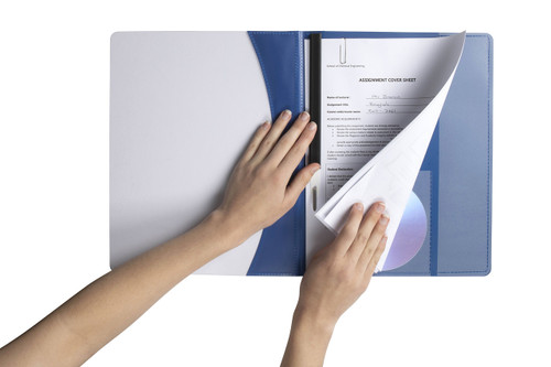 MARBIG PREMIER FLAT FILE A4 Blue